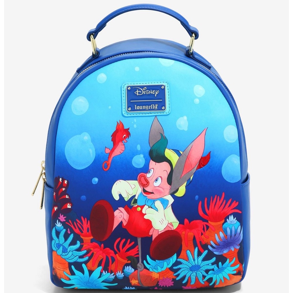 Loungefly Disney Pinocchio Underwater Mini Backpack